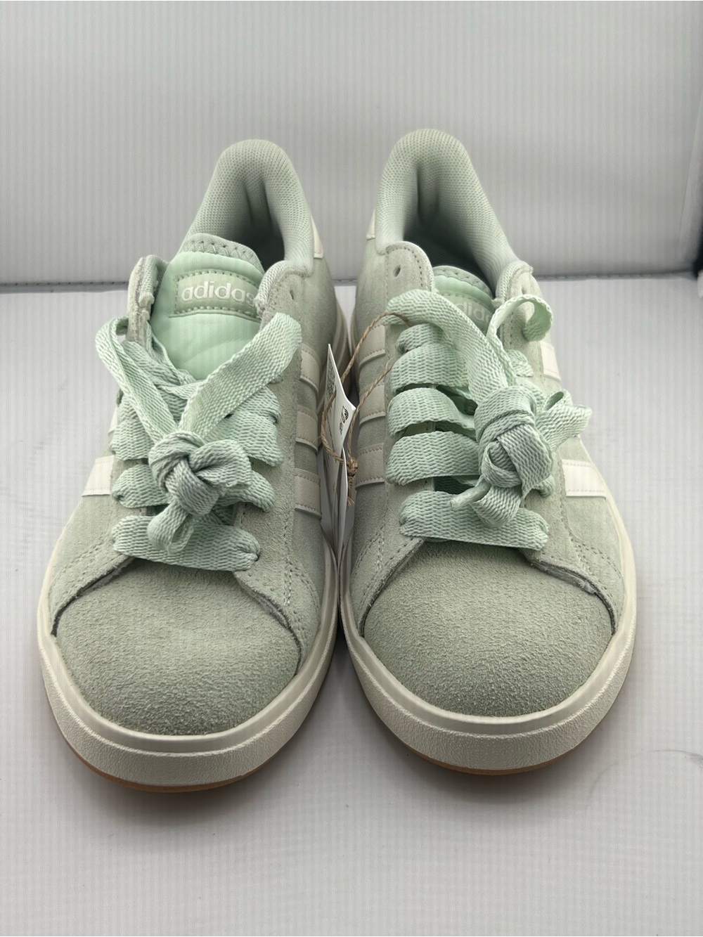 👟adidas Mint Green Suede Low-Top Sneakers - Picture 10 of 11